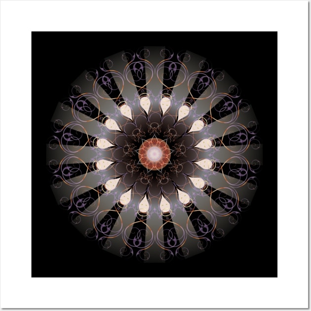 Into The Light Mandala Wall Art by iZiets